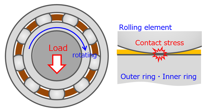 Fig.2　Contact stress on bearing components