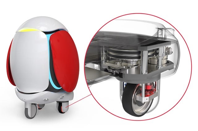 アクティブキャスタ内部の構造