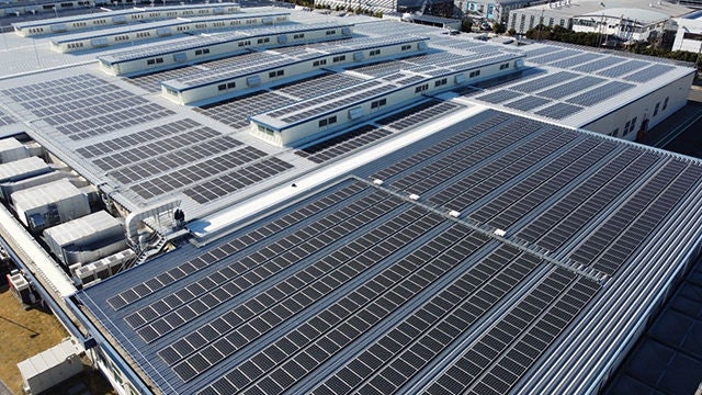Solar power system at the Fujisawa Plant