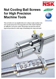 Nut Cooling Ball Screws for High Precision Machine Tools