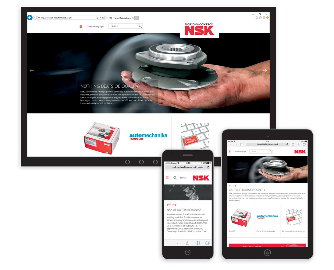 NSK Website for the Independent Automotive Aftermarket (IAM)