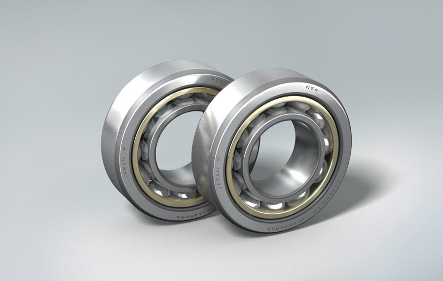 Angular Contact Ball Bearings with Outer Ring Brass Cage